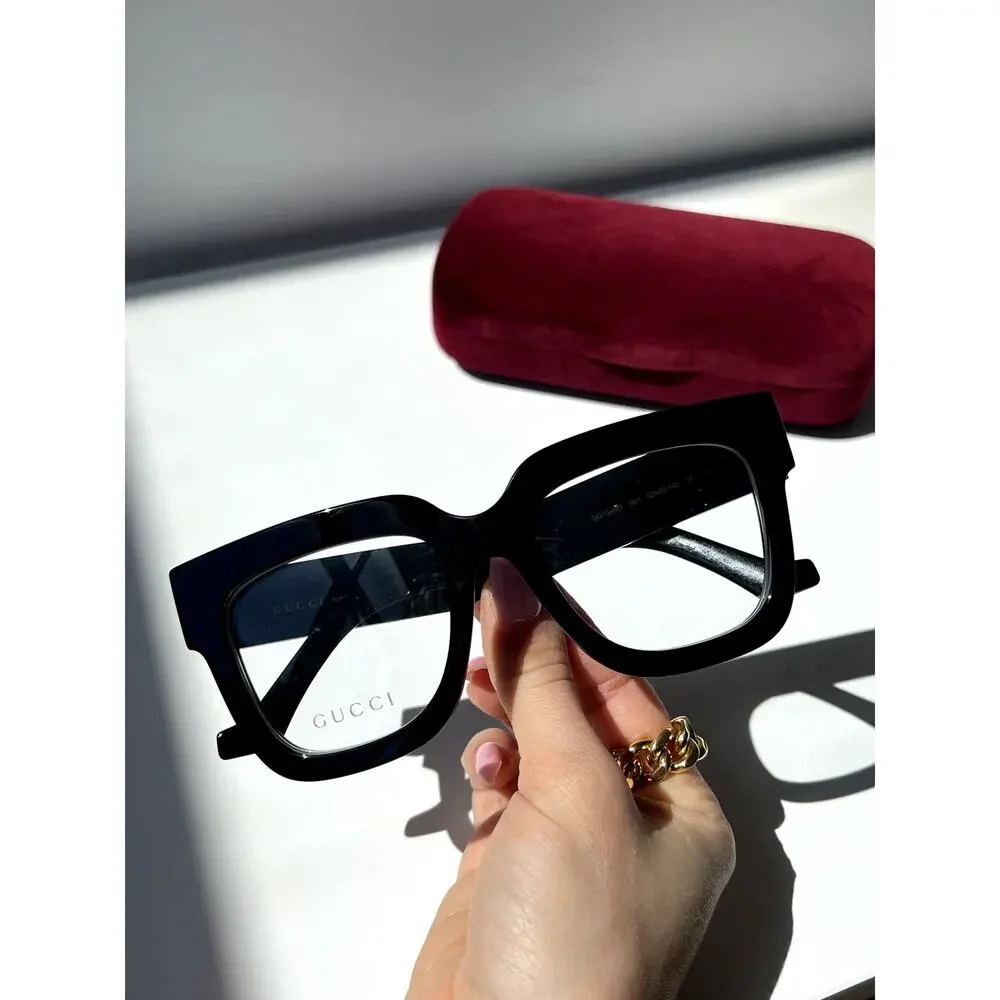 NEW Gucci GG1549O Black Thick Rim Eyeglasses Frames